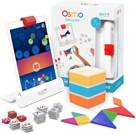 Osmo - Genius Starter Kit for iPad - 5 Educational Learning Games - Ages 6-10 - Math, Spelling ...