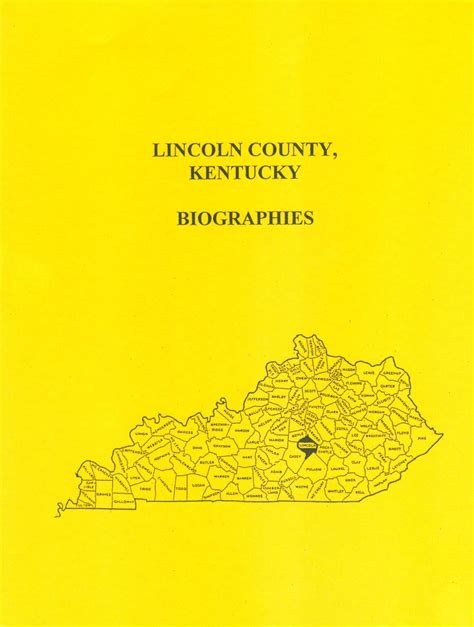 Lincoln County Kentucky History and Biographies - Mountain Press and Southern Genealogy Books