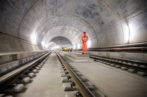 Inside the Gotthard Base Tunnel