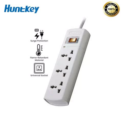 Huntkey SZM304-4 3 Socket Surge Protector Extension Cable | Bermor Techzone