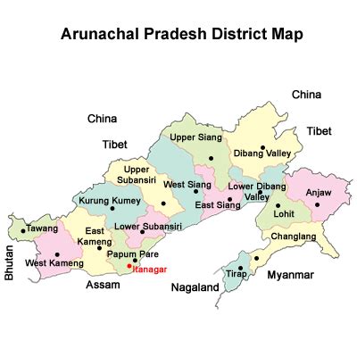 List of Districts of Arunachal Pradesh