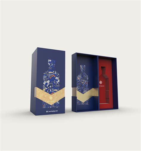 Wine packaging gift box design on Behance