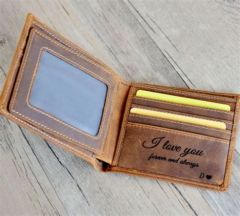 Personalized Mens Wallet Engraved Wallet Personalized - Etsy