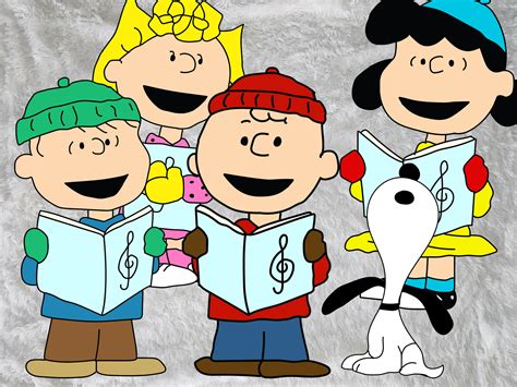 Peanuts Christmas Carolers Charlie Brown Cut Outs Indoor Party - Etsy