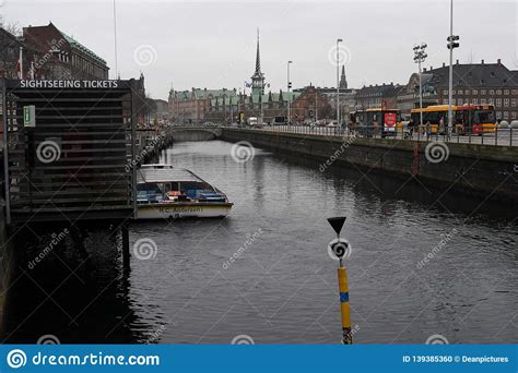 WINTER BOAT CRUISE in COPENHAGEN CANAL DENMARK Editorial Image - Image ...