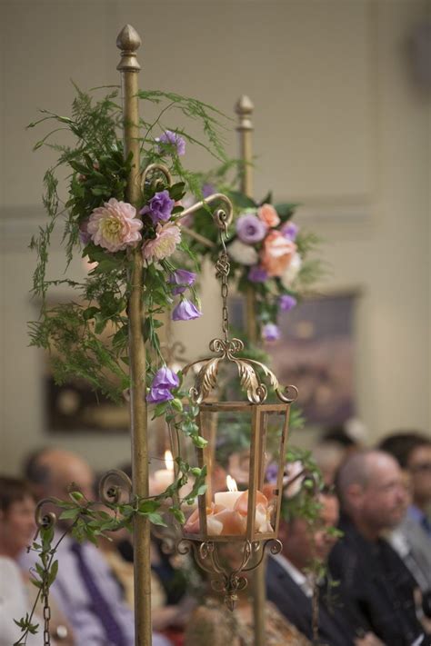 Ceremony aisle decoration by Stemz @ First Unitarian Congregation of Toronto | Hanging votive ...