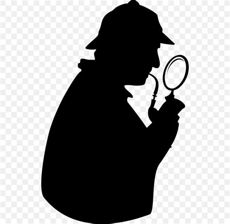 Sherlock Holmes Detective Silhouette Clip Art, PNG, 526x800px, Sherlock Holmes, Black And White ...