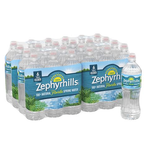 Zephyrhills Brand 100% Natural Spring Water, 23.7-ounce plastic sport ...