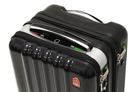 This space-age suitcase boasts GPS, biometric locks, and a built-in ...