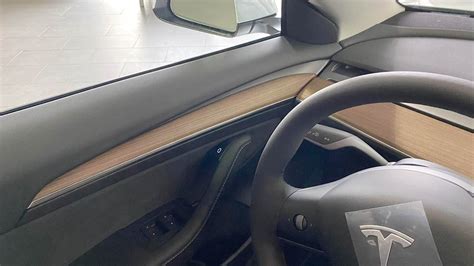 Tesla Model 3 wood door panel trim looks great in person (HD pics ...