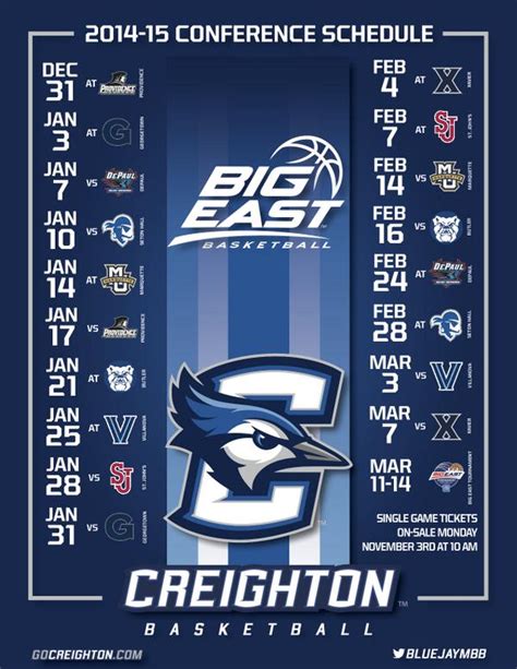 Creighton Basketball Schedule 2022-2023 - Festival Schedule 2022