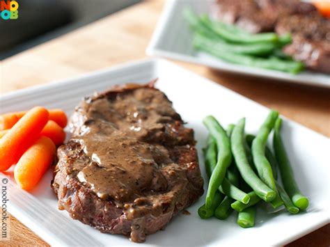 Steak with Black Pepper Sauce Recipe