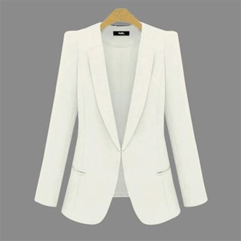 Popular White Blazer Coat-Buy Cheap White Blazer Coat lots from China White Blazer Coat ...