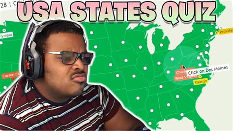 I Took a USA Map States Quiz (Failed Terribly) - YouTube