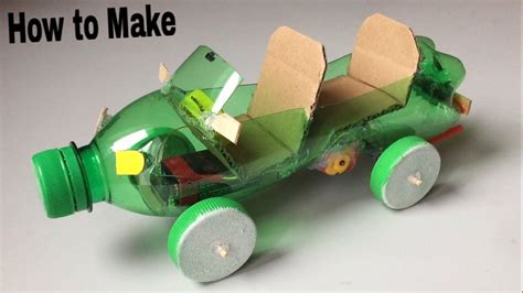 How to Make a Car Out of Plastic Bottle - (Powered Car/Electric Toy ...