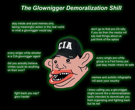 the glownigger demoralization shill | Glowie / Glowposting | Know Your Meme