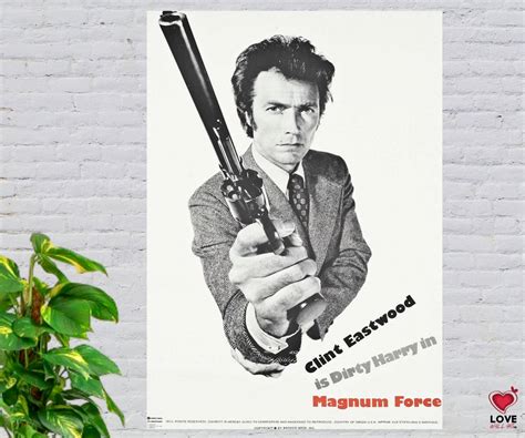 Magnum Force Dirty Harry Movie Poster 1973 Poster Print. Clint Eastwood ...