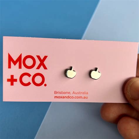 Apple Studs - Stainless Steel – MOX & CO