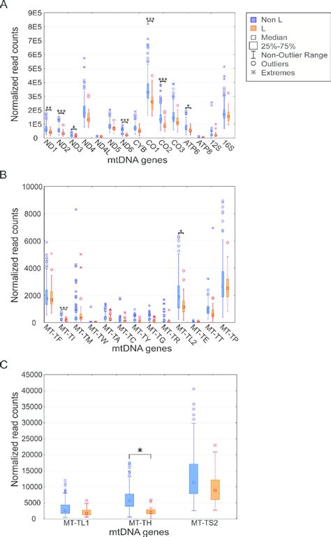 mtDNA gene expression is lower in L-haplogroup individuals. Expression... | Download Scientific ...