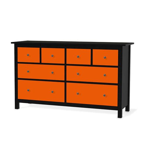 Möbelfolie IKEA Hemnes Kommode 8 Schubladen - Orange Dark– creatisto