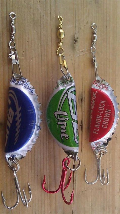 33 fishing lures diy homemade how to make bottle caps #dolphinfishing | Bottle cap fishing lures ...