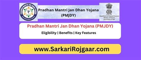 Pradhan Mantri Jan Dhan Yojana (PMJDY) 2024 Eligibility, Benefits