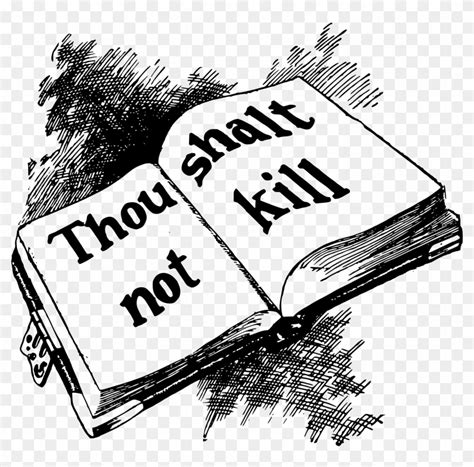 Ten Commandments The Part - Thou Shalt Not Kill Clipart (#6015876) - PikPng