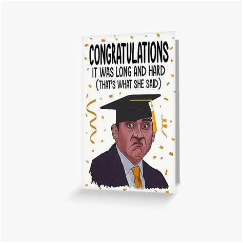 "Funny Congratulations, Funny Graduation, Michael Scott Graduation ...