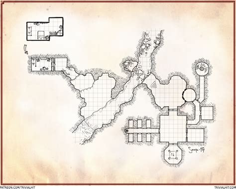 Map #22 – Cabin and a Dungeon – Trivial Hit