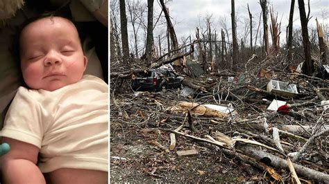 Baby swept away in Tennessee tornado found alive 'by the grace of God ...