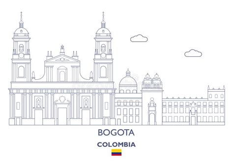 Bogota Skyline Distrito Capital Colombia a Vector Stock Vector ...