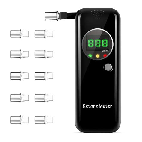 EEK-Brand Ketone Breath Testing Meter for Ketosis Testing for Family Use with 10 Replaceable ...