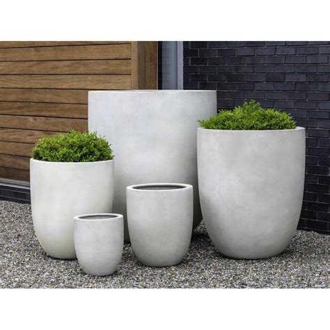 Bradford Fiberglass Pot Planter in 2020 | Large outdoor planters ...