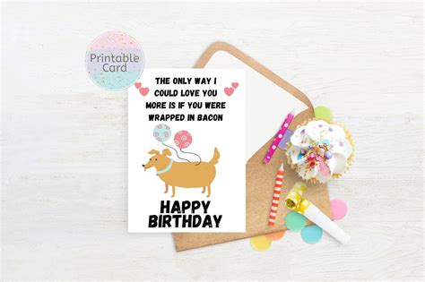 Funny Birthday Card From the Dog Funny Birthday Gift From - Etsy