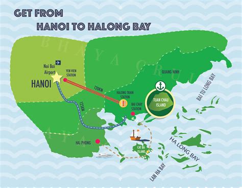 Hanoi to Halong Map