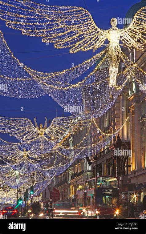 Christmas lights, London, England Stock Photo - Alamy