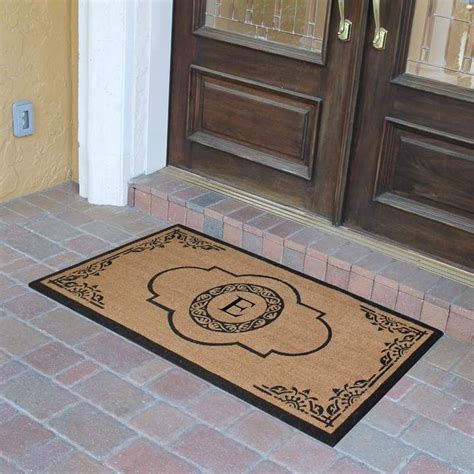 Charlton Home Stephengould Monogrammed Door mat Classic Door Mats, Outdoor Door Mat, Outdoor ...