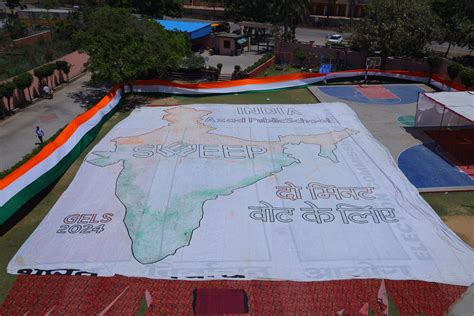 Biggest 3D logo SVEEP Election Commission of India – Azad Public School ...