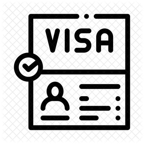 Visa Icon - Download in Line Style