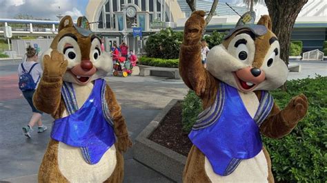 Chip and Dale Appear in Tomorrowland Costumes at the Magic Kingdom - Disney by Mark