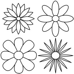 How to Draw Flowers of Simple Designs | Flower pattern drawing, Flower ...