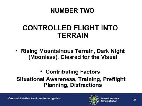 Top 10 Causes of FATAL General Aviation Accidents