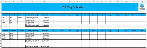 Payment Schedule Template Excel Lovely Monthly Payment Schedule In Excel | Monthly schedule ...