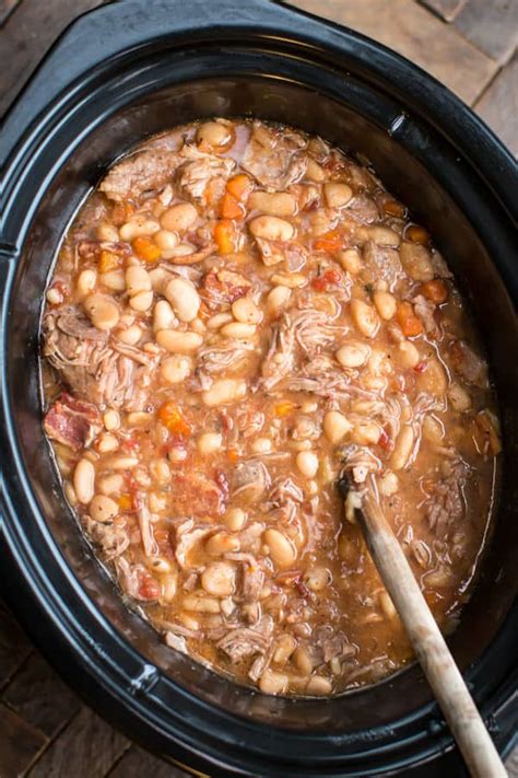 Slow Cooker Pork Cassoulet - The Magical Slow Cooker