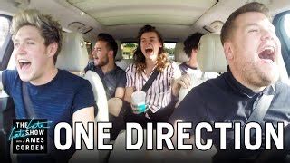 Here Is One Direction Singing One Direction In A Car With James Corden