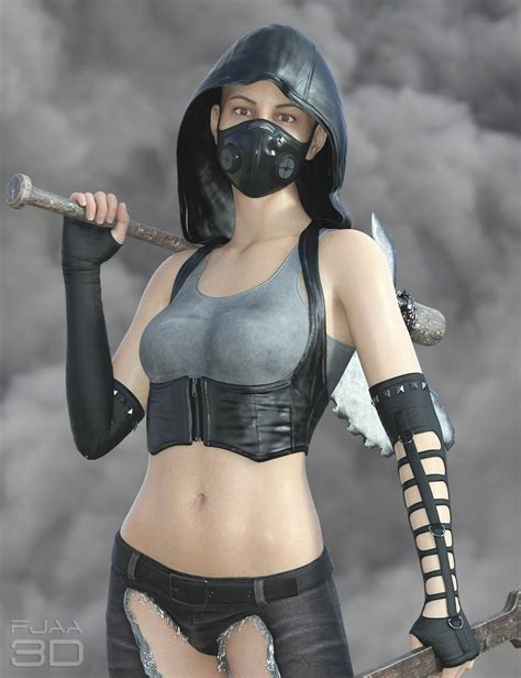 dForce Post Apocalyptic Outfit for Genesis 8 Females | Daz 3D