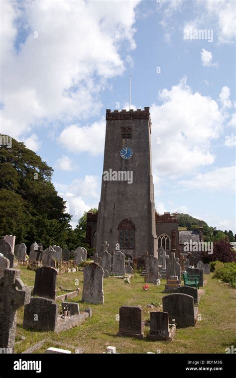 St Marys church Stoke Gabriel Devon England Stock Photo - Alamy