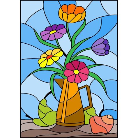 Floral Stained Glass | Art stained, Stained glass patterns, Glass art ...