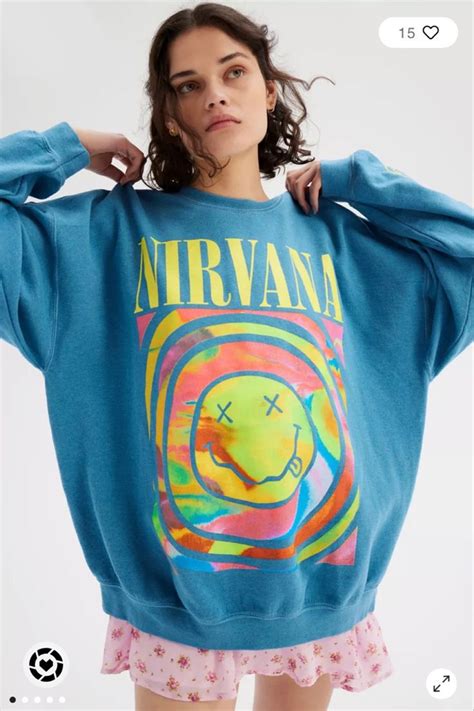 Nirvana Smile Overdyed Sweatshirt curated on LTK in 2023 | Preppy sweatshirts, Cute preppy ...