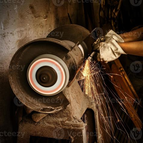 Abrasive cutting 989252 Stock Photo at Vecteezy